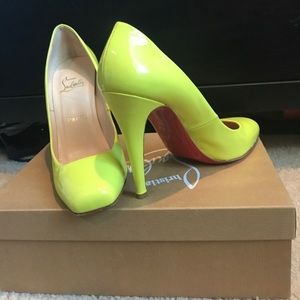 💯 Authentic Christian Louboutin Fifi Sun Yellow